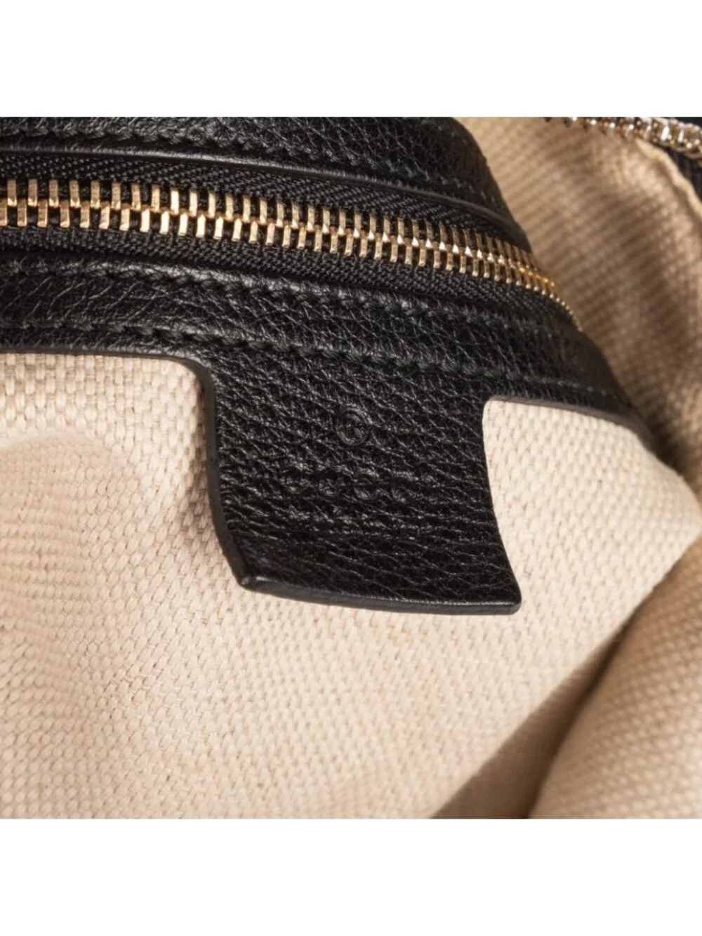 Gucci Soho Hobo Black Grain Calf Leather